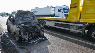auto brand 112 politie brandweer rucphen rijksweg