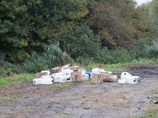 Drugsafval Glymesweg Nieuw-Vossemeer