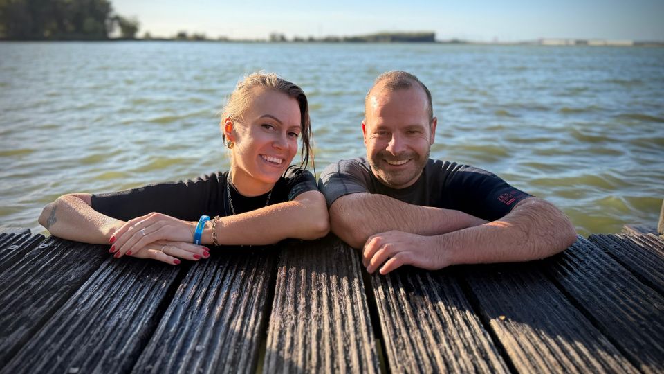 Iris en Jeffrey Deusing in de Binnenschelde