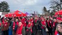 Veel deelnemers bij staking Fokker ELMO in Hoogerheide