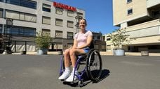 Isa de Jongh uit Roosendaal revalideert in Rotterdam.