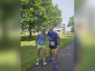 Jeugdvrienden Rob en Mike treden samen toe tot bestuur Hoevense Polderloop