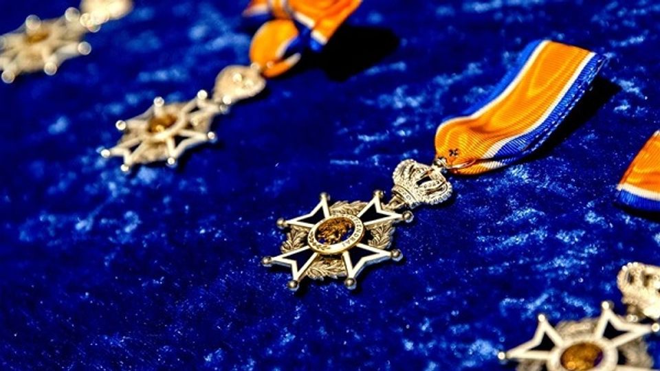 Close-up van koninklijke onderscheiding