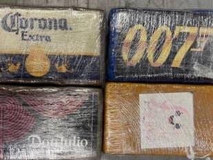 De cocaïne werd onderschept door de douane.