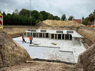 De waterbergingskelder op het sportpark aan de Buijenstraat in Roosendaal.