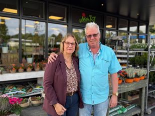 Yvonne Visser en Jan Heeren van Jan Tit Bloemen & Planten uit Etten-Leur.