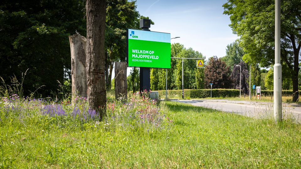 Wie aan een bedrijventerrein als Majoppeveld in Roosendaal denkt, zal niet gelijk aan duurzaamheid denken. | Foto: Koen Mol