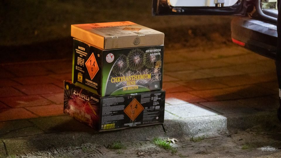 Vuurwerk Monseigneur Ariënsstraat Hoogerheide