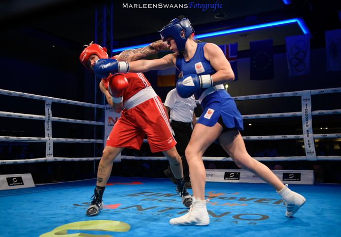 Chelsey Heijnen in actie. 