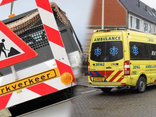wegafsluiting hulpdiensten ambulance brandweer