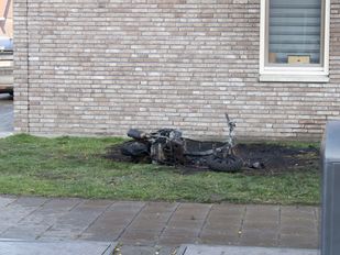 scooter brand politie brandweer bergen op zoom ericalaan