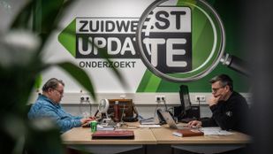 Het onderzoeksteam van Streekomroep ZuidWest. Rechts: Ronald Joore - Links: Hans-Jorg van Broekhoven | Foto: Vincent Krijtenburg