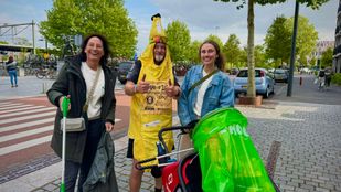 paul waye bananenpak hardlopen afval