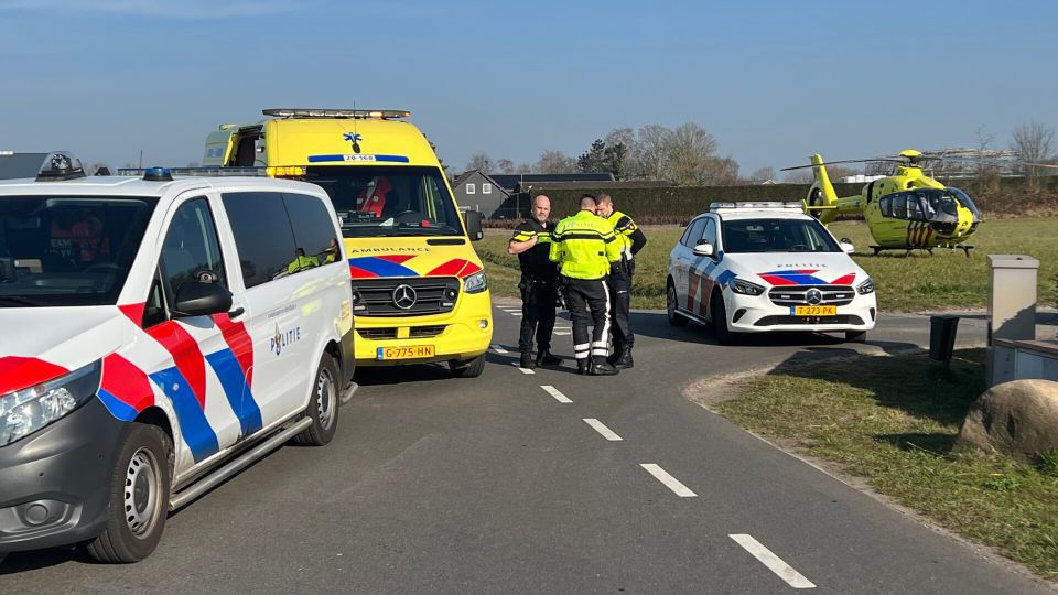 ongeluk botsing rijsbergen klein oekelsestraat fiets traumahelikopter ambulance