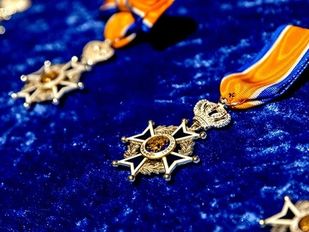 Close-up van koninklijke onderscheiding