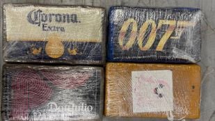 De cocaïne werd onderschept door de douane.