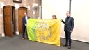 Alle Woensdrechtse dorpen verenigd op nieuwe carnavalsvlag