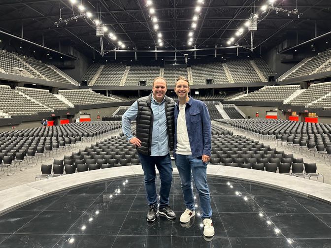 Frans en Christiaan Bauer samen in Rotterdam Ahoy.