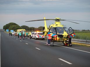 Man zwaargewond bij ongeval op A58