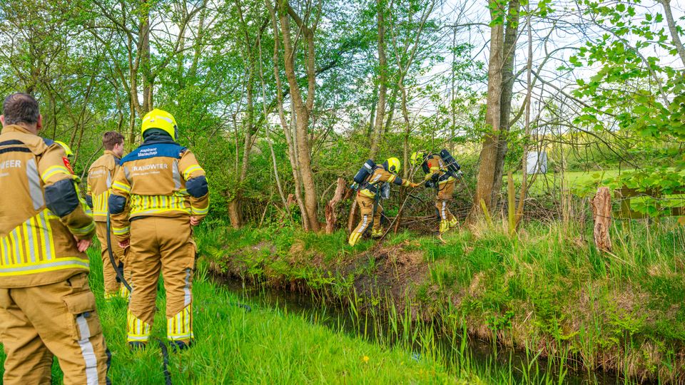 Brandweer rukt twee keer uit voor bosbranden bij Halsteren