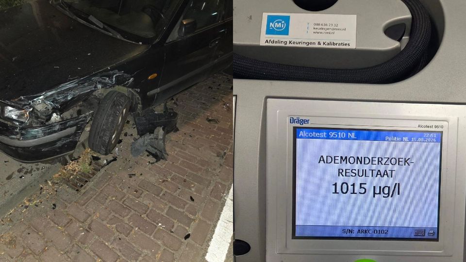Dronken man veroorzaakt ravage in Standdaarbuiten