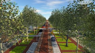 Het ontwerp van de Plantagebaan zonder middenberm