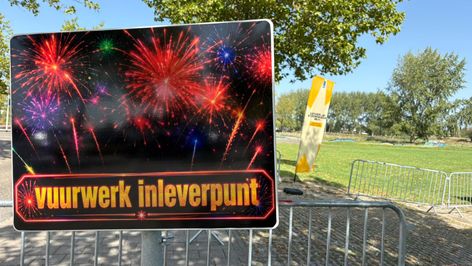 Vuurwerkinleveractie in Bergen op Zoom levert 115 kilo op