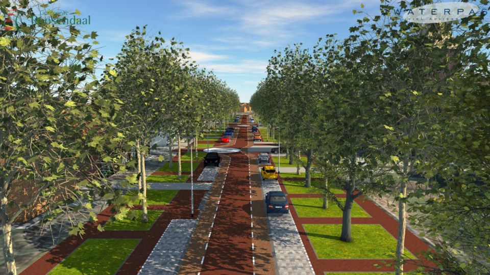 Het ontwerp van de Plantagebaan zonder middenberm