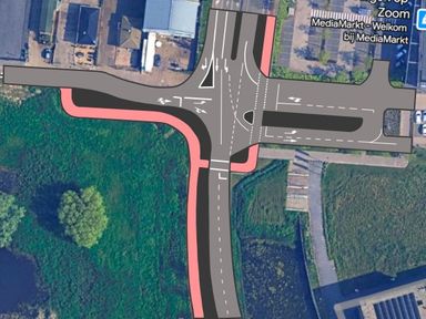 De situatie vóór de werkzaamheden (beeld: gemeente Bergen op Zoom)