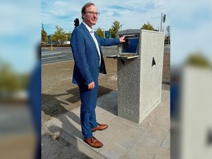 Wethouder Pals stelt kruising in werking