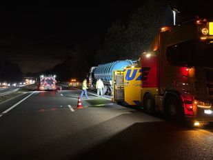 A4 snelweg vrachtwagen ongeval