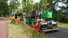 Asfalteren Dijkrand in Roosendaal