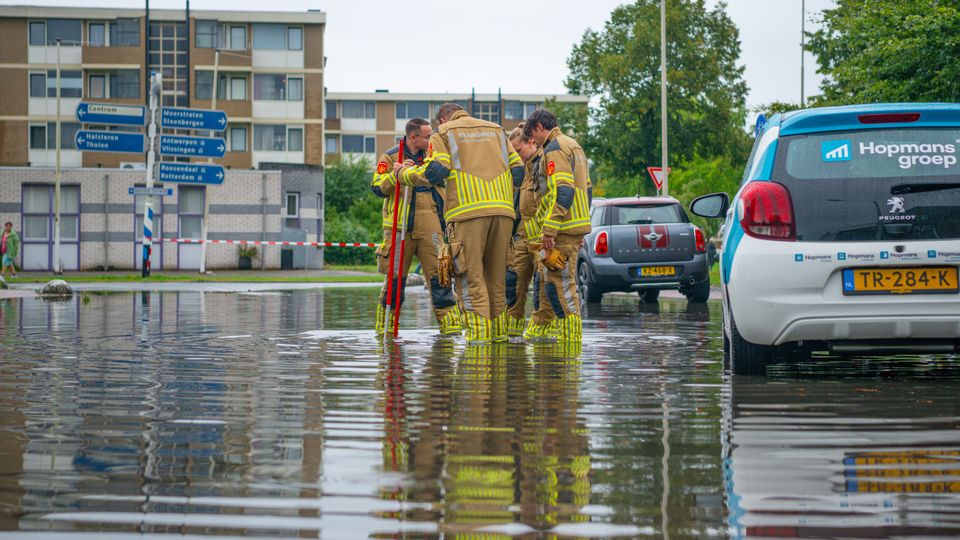 wateroverlast regen Bergen op Zoom