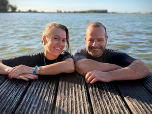 Iris en Jeffrey Deusing in de Binnenschelde