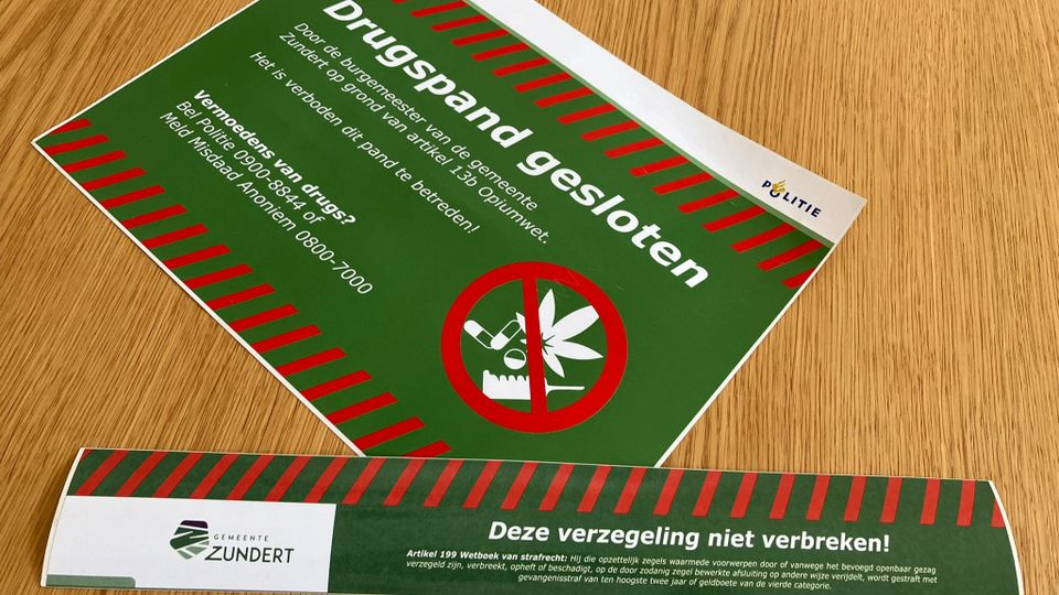 nieuws zundert rijsbergen harddrugs woning dicht