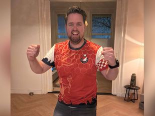 Het carnavalsshirt van RKVV Roosendaal