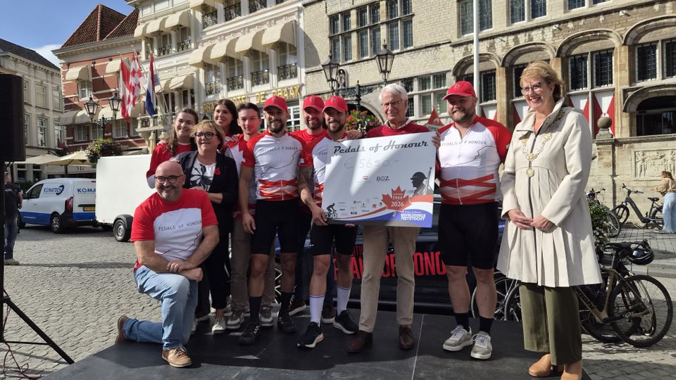 Voldaan gevoel na fietstocht Pedals of Honour voor Canadese soldaten: &#8216;Ronduit indrukwekkend&#8217;