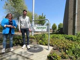 Ondergrondse hondenpoepcontainer in Zundert