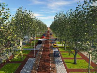 Het ontwerp van de Plantagebaan zonder middenberm