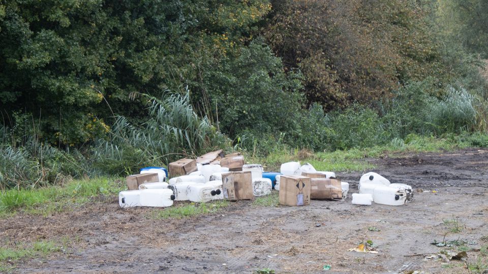 Drugsafval Glymesweg Nieuw-Vossemeer