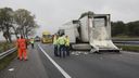 A58 opnieuw geasfalteerd na botsing vrachtwagens