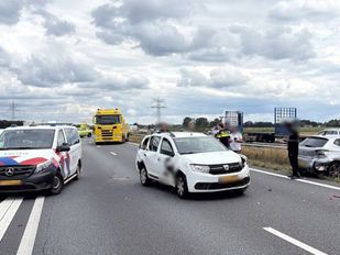 Auto&#8217;s gebotst op de A58 bij Wouwse Plantage