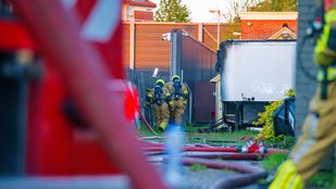 Brand in caravan aan Van Andelstraat Steenbergen