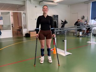 Isa de Jongh loopt mee met de Wings for Life World Run in Breda