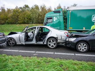ongeval A16 Hazeldonk