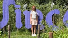 Jeugdburgemeester Eline bij Vincents Labyrint.