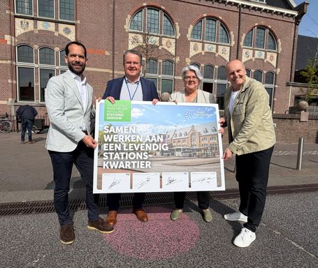 Van links naar rechts: Pepijn Djelan, Frank Bukkems, Klaar Koenraad en Ronald Klomp.