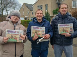 Op de foto v.l.n.r.: Rubel Bolder, Martijn Veenstra en Freek Tielemans.