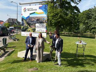 Bouwbord Kabel- en leidingnetwerk Willemstad