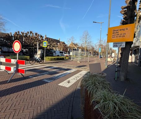 De verbinding tussen de Oude Bredaseweg en de Markt is vier maanden afgesloten.